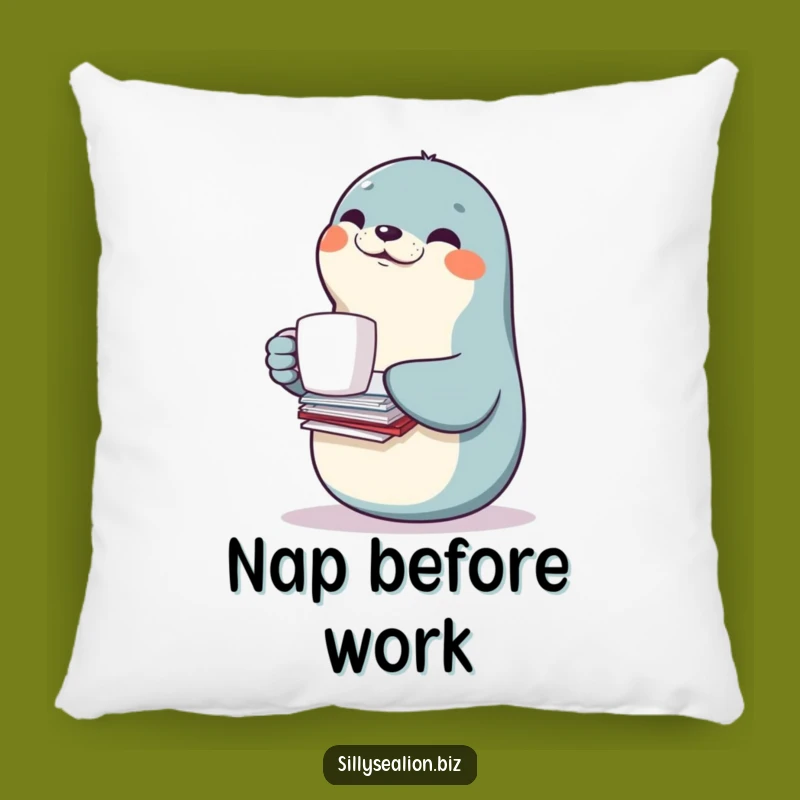 Funny Sea Lion Desk Pillow: Cozy Comfort for the Busy Professional