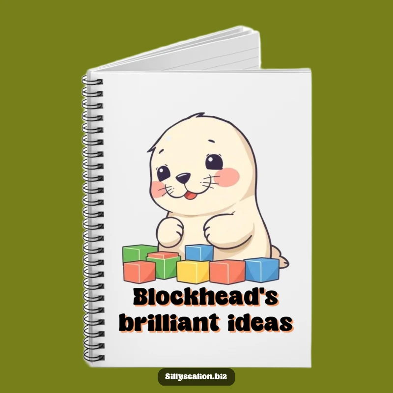 Funny Sea Lion Pup Sorting Blocks Notebook - Jot Down Ideas with Joy